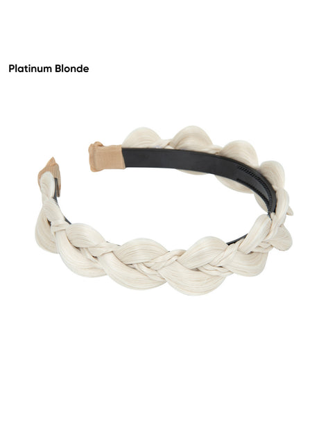 Braided Headband, Wide-brimmed Three-strand Sandwich Wig