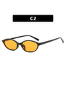 Oval-shaped Small-framed Sunglasses