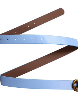 Puff Sleeve High Waist Crew Neck Large Skirt Commuting Leisure Midi Dresses