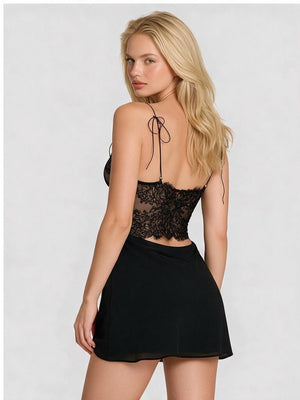 Deep V Perspective Lace Camisoles