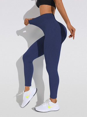 Tight-fitting Tummy Control High-waisted Hip Lift Piping Yoga Pants Pants