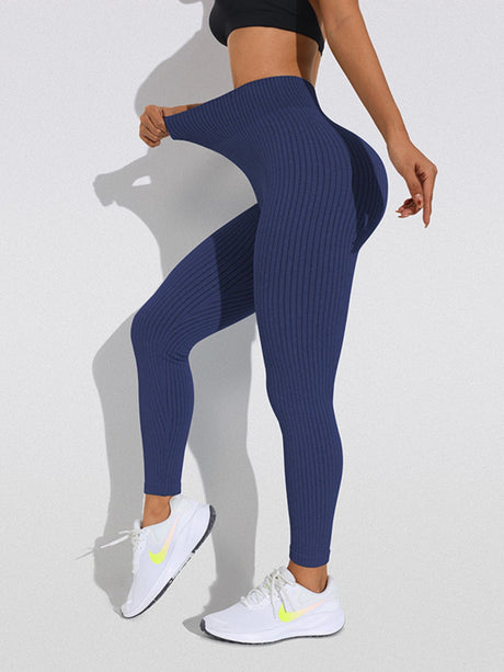 Tight-fitting Tummy Control High-waisted Hip Lift Piping Yoga Pants Pants