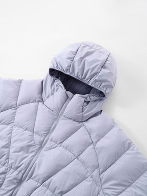 Dandelion Lightweight 90 Velvet Storage Down Hooded Jacket