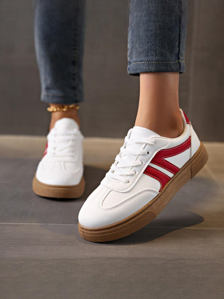 Retro Color-blocked German Training Shoes And Sneakers