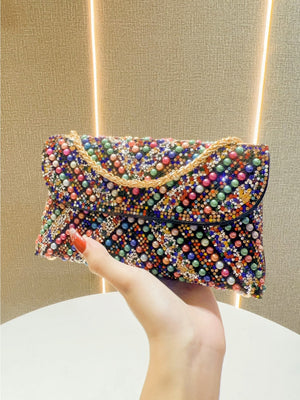 Liber Four Seasons ACC Diamond Pearl Underarm Bag