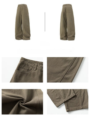 Liber Autumn Men's None Solid Color Pants