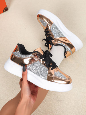 Sequined Women's Sneakers