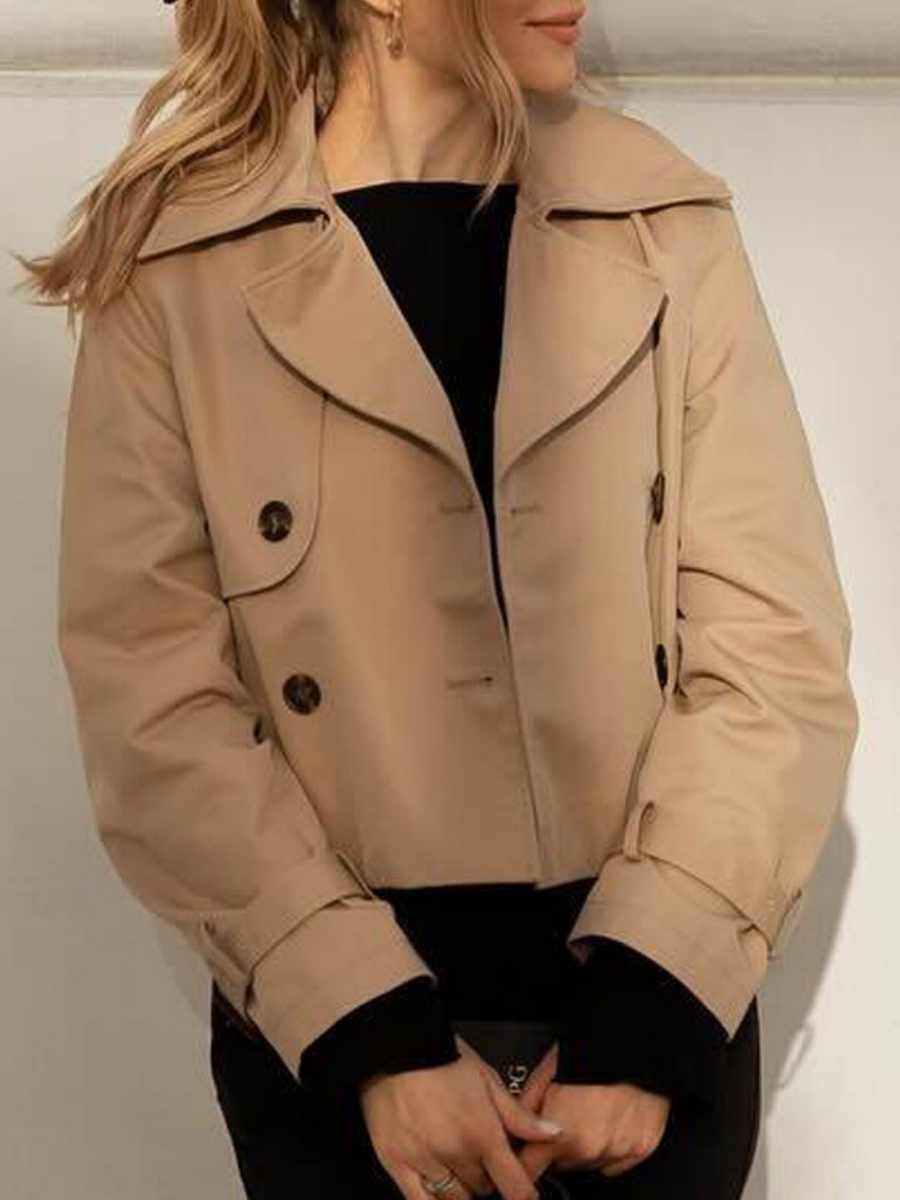 Buttons Short Trench Coats