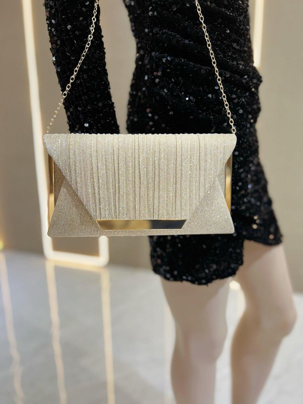 Liber Four Seasons ACC Sequin Envelope Bag