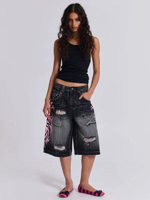 Liber Spring Women's Hole Jeans