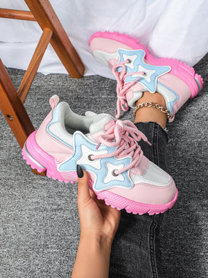 Star-shaped Decorative Women's Casual Sneakers