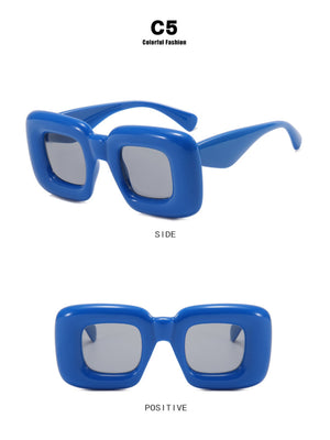 Irregular Full-rim Square Fashion Glasses