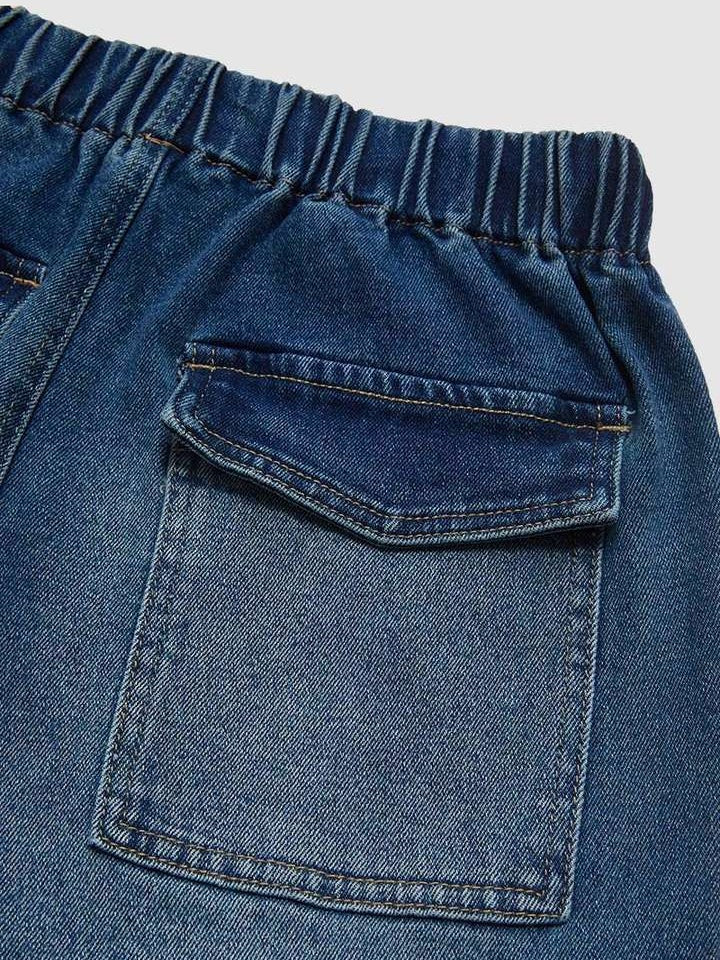 Liber Winter Women's Old, Wash water, Pleats Jeans