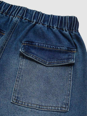 Liber Winter Women's Old, Wash water, Pleats Jeans