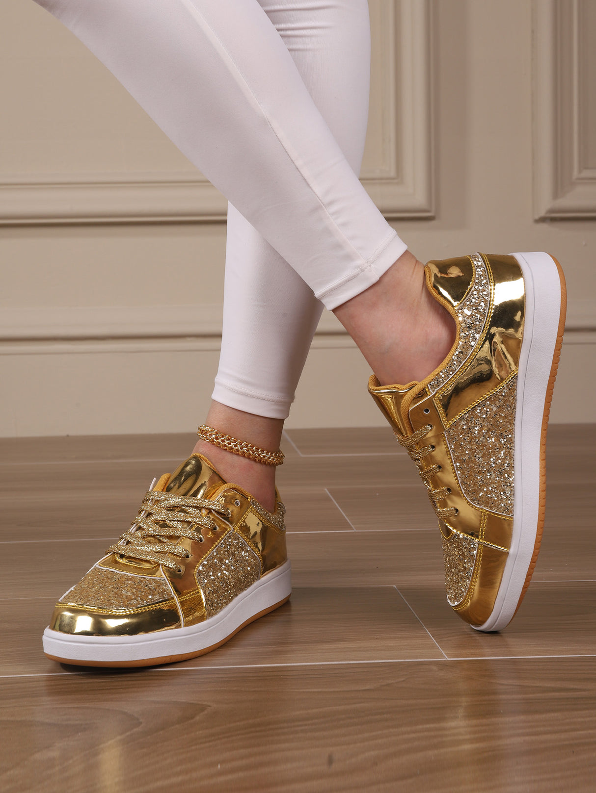 Sequined Women's Sneakers