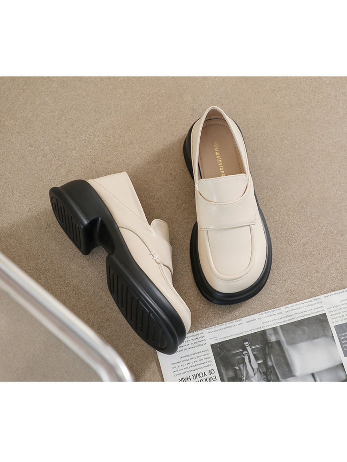 Liber Spring and autumn women's thick-soled loafers