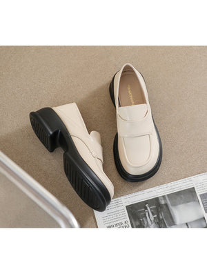 Liber Spring and autumn women's thick-soled loafers