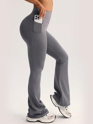 High-waisted Hip Lift Exercise And Fitness Yoga Flared Trousers