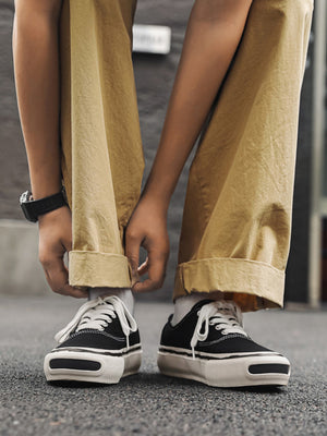Color-blocked Canvas Shoes