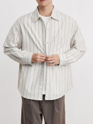 Wide Stripes Leisure Shirts