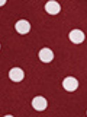 Lace-up Zipper, Polka Dots Polka Dots Maxi Dresses