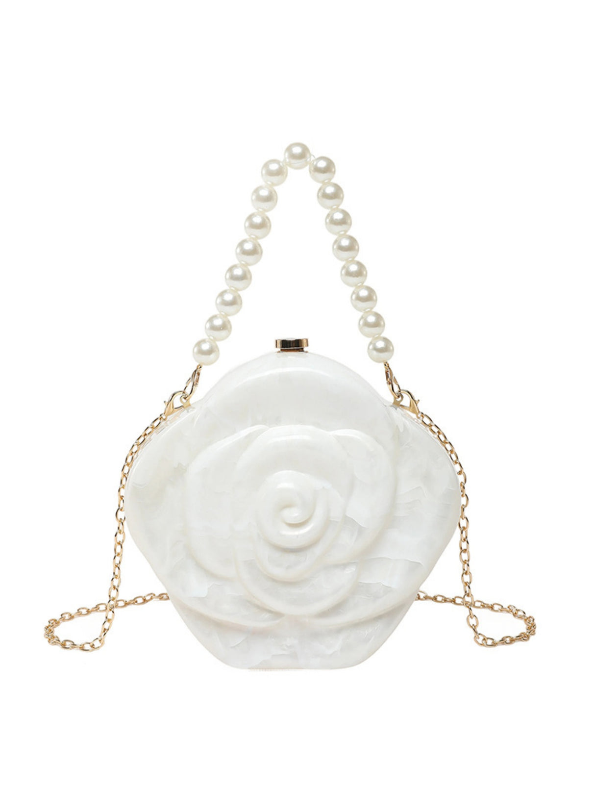 Floral Evening Shoulder Bag