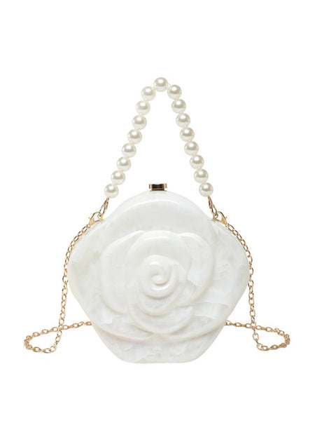 Floral Evening Shoulder Bag