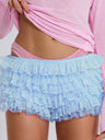 Y2K Bow Lace Multi-layered Wavy Lace Sweet Shorts