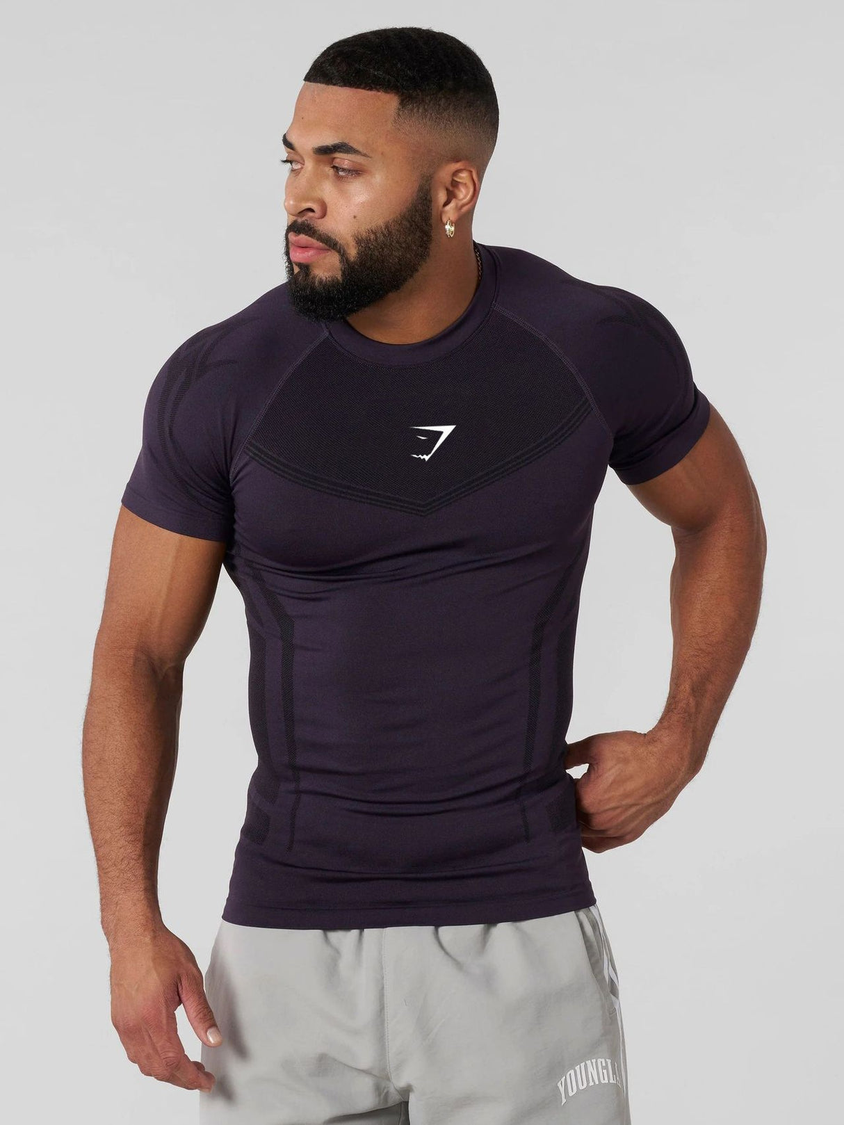 GYMSHARK Tight Fitness Quick-drying T-shirts