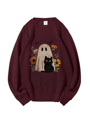 Halloween Pullover Printed Sweatshirt