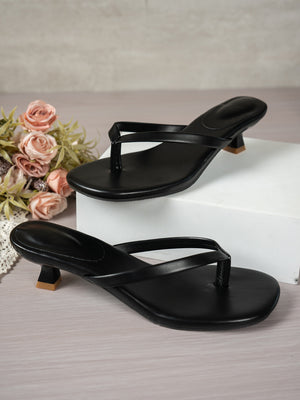 Simple And Stylish High-heeled Flip-flops