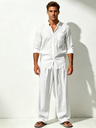 Flax Leisure Loose-fit Breathable Beach Set 2-piece Sets