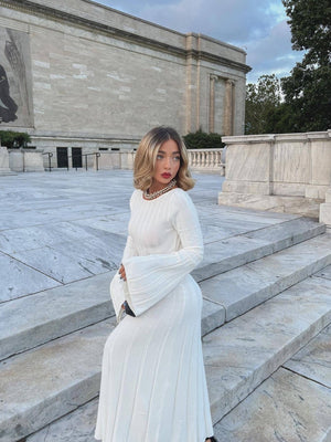 Rückenfreie Maxikleider mit Rundhalsausschnitt und breiten Achselstreifen