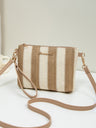 Resort Striped Straw Crossbody Bag