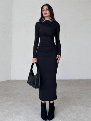 Liber Winter Women's Solid Color Solid Color Maxi Dresses