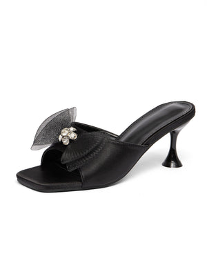 Bow-tie Women's High-heeled Sandals