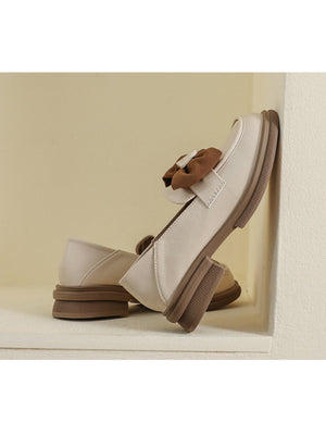 Liber Spring and Autumn Bowknot Women's Loafers