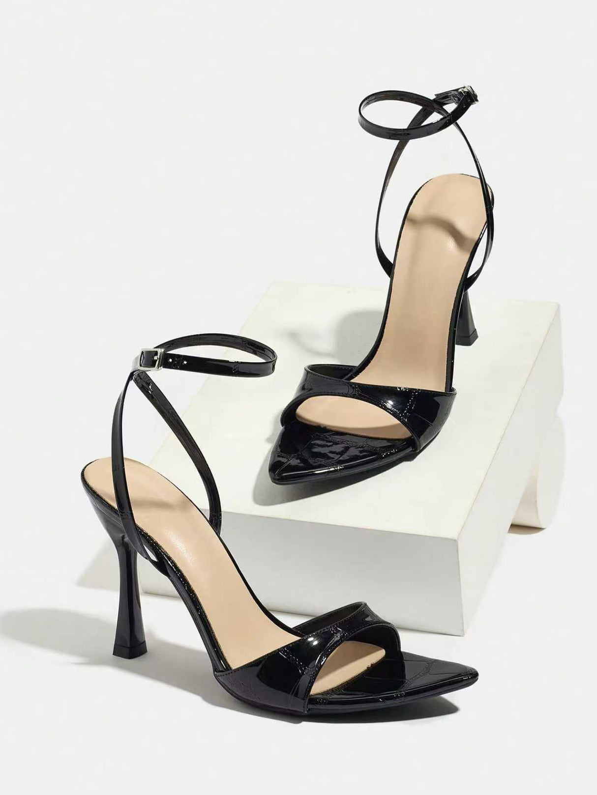 Pink High-heeled Sandals