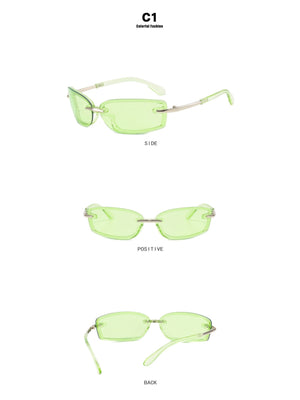 Frameless Square Sunglasses