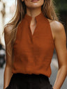 Stand-up Collar Sleeveless Vest