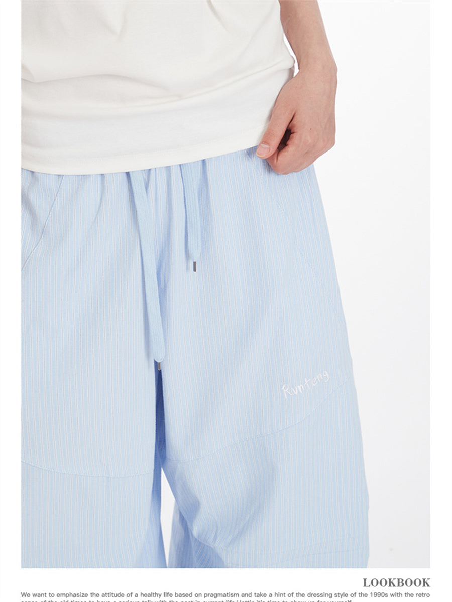 Liber Summer Women's Color matching Letter Pants
