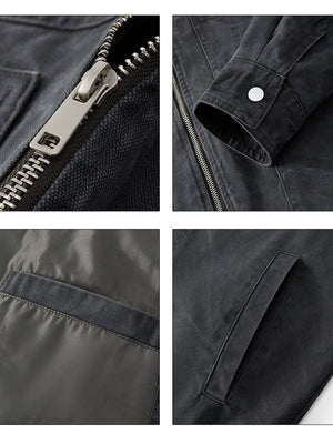 Retro Harrington Distressed Locomotive Tooling Jackets