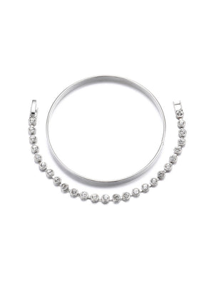 Alloy Diamond-set Bracelet