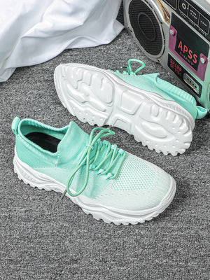 Color-blocked Unisex Casual Sneakers