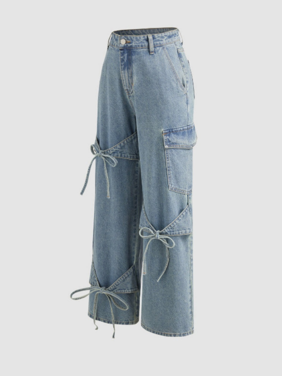 Liber Autumn Women's Bow Jeans