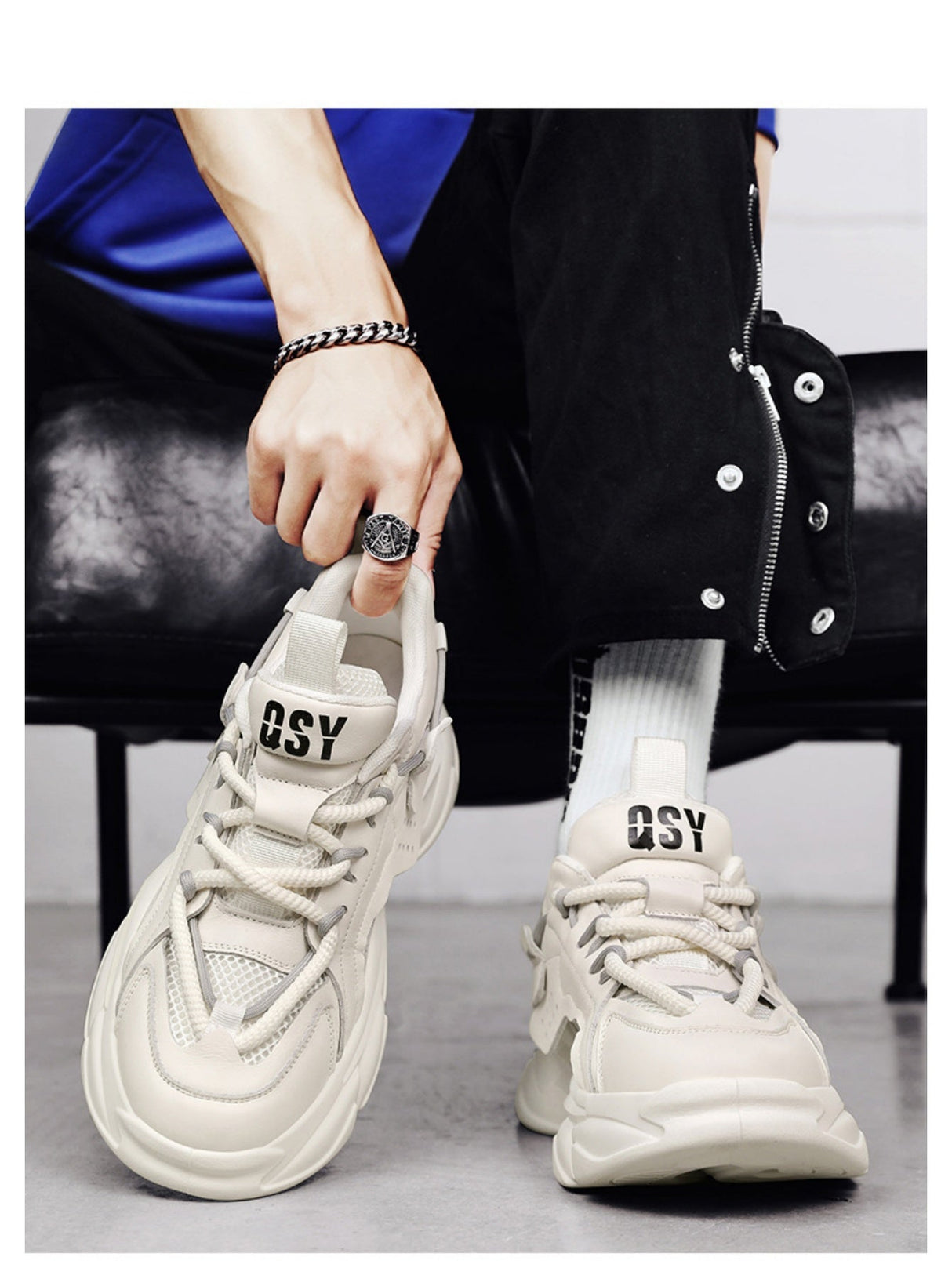 Liber Four Seasons Thick-soled Men's Casual Sports Shoes