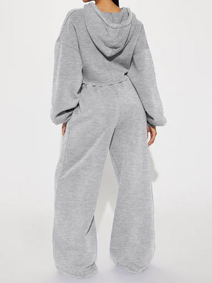 Long-sleeved Athletic Casual Sweatshirt Set