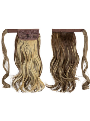 Long, Wavy, Natural Curl Wig With Wrap-around Design