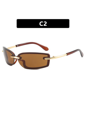 Frameless Square Sunglasses