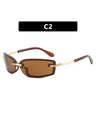 Frameless Square Sunglasses